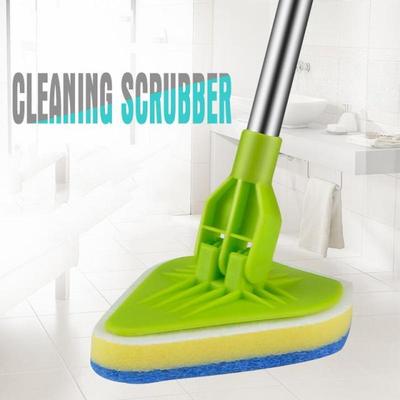 Triangular Sponge Telescopic Glass Wiper Scouring Pad Cleani