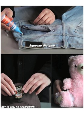 180ml Liquid Bonding Glue Sew Fabric Adhere Repair kit for C