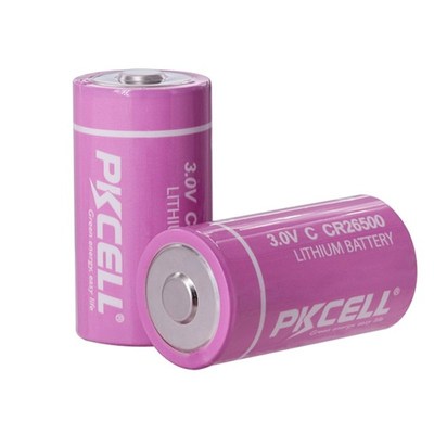 4PCS PKCELL CR26500 CR 26500 AA Lithium Battery 3V Cylindri