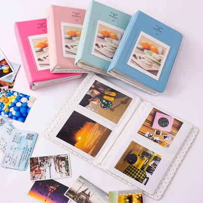 64 Pockets Polaroid Photo Albums Mini Instant Picture Case