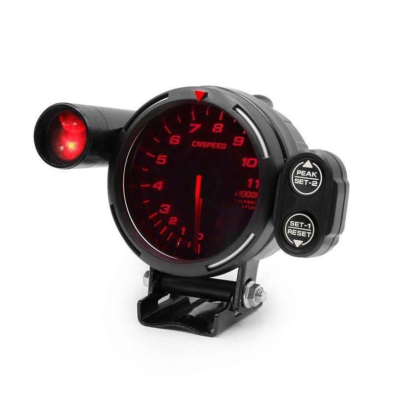 free shipping cnspeed 80mm 7 color auto tachometer gauge 0-1