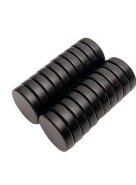 Black Epoxy Magnet Strong N35 Round Magnetic Button Waterpro