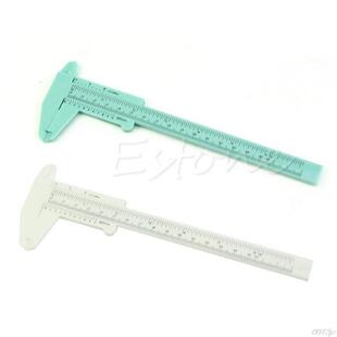 6Inch 150mm Plastic Ruler Sliding Gauge Vernier Caliper Jewe