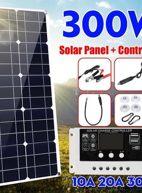 300w Solar Panel Dual USB 18v Monocrystaline Solar Cells Pol
