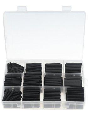 625PCS/Box Black Heat Shrink Tubing 2:1 Electronic DIY Kit I
