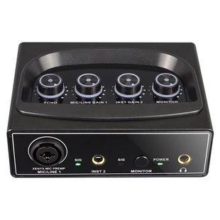External Sound Card 48V Phantom Power Free Drive 45 KHZ Samp