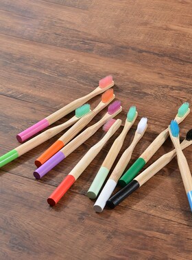 10 Pack Eco Friendly Bamboo Toothbrush Soft Bristles Biodeg