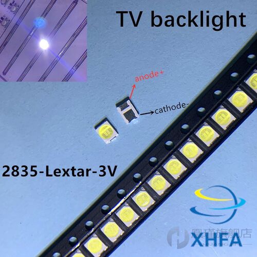 200PCS Lextar LED Backlight 1210 3528 2835 3V 250ma Cool whi
