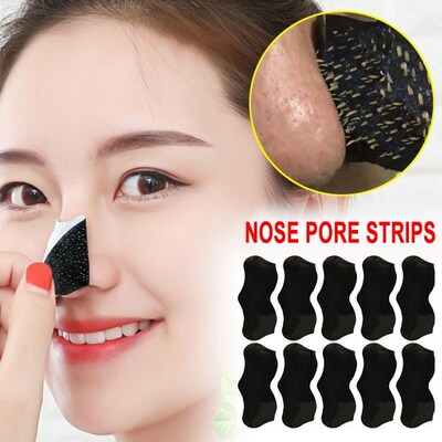 10pcs Nose Blackhead Remover Mask Skin Care Shrink Pore Acne