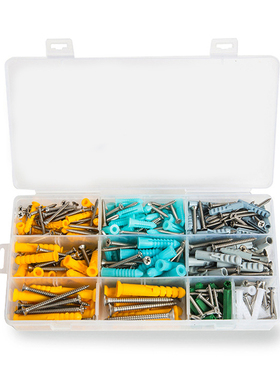 482PCS M3.5 M4.2 M5 M6 Plastic Expansion Drywall Anchor Scre