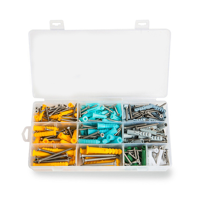 482PCS M3.5 M4.2 M5 M6 Plastic Expansion Drywall Anchor Scre