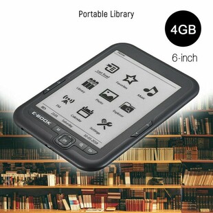 6 Inch 4GB Ebook Reader E-Ink Capacitive E Book Light Eink S