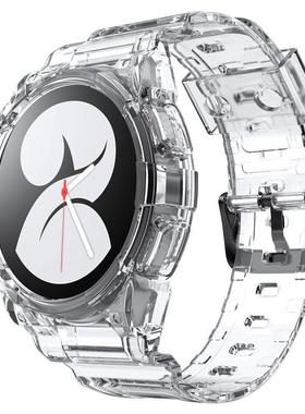 Transparent Band+Case for Samsung Galaxy Watch 5 4 40mm