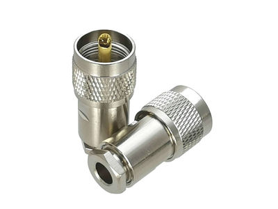 1Pcs Connector UHF PL259 Male plug Clamp RG5 RG6 LMR300 RF A