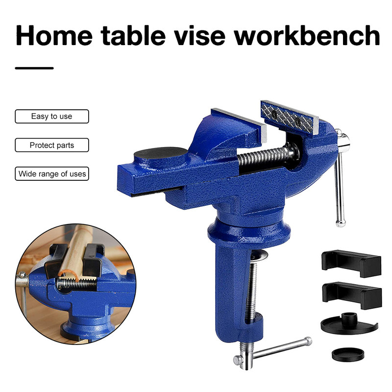 bench vise jaw width 10/60/70mm 360 degree swivel cast iron