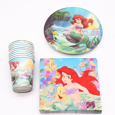 Disney Mermaid Ariel Party Decor Baby Shower Birthday Party