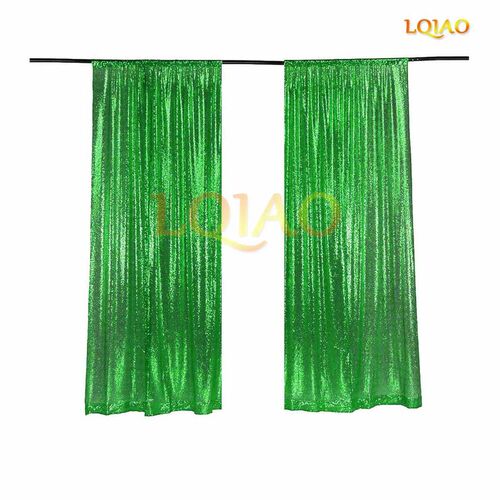 2021 New 2x8.5ft Glitter Apple Green Sequin Backdrop Party