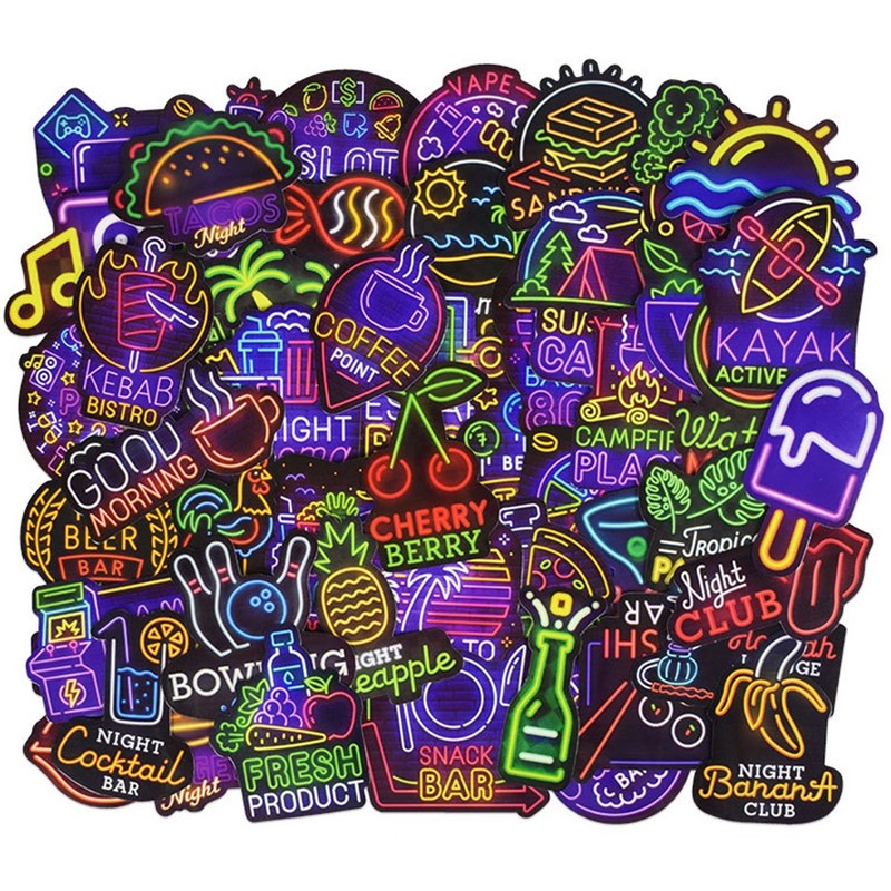 Laptop Stickers Vinyl 50pcs Waterproof Fashion Graffiti Styl