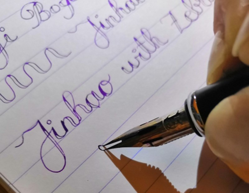 jinhao G NIB metal Modified Caneta calligraphy Round Body Fl