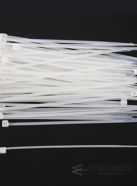 100PCS Strong Cable Ties / Tie Wraps Zip Ties ColorWhite Si
