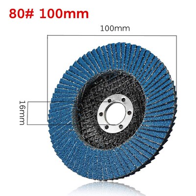 40/ 60/80 /120 Grit 100mm Grinding Wheels Flap Discs Grinder