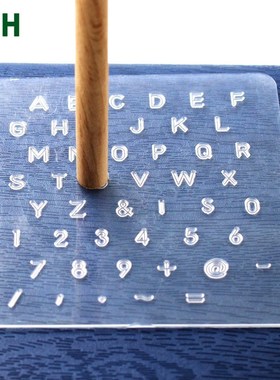 Plastic Printing Punch Alphabet Numbers Stamp Set  Leather T