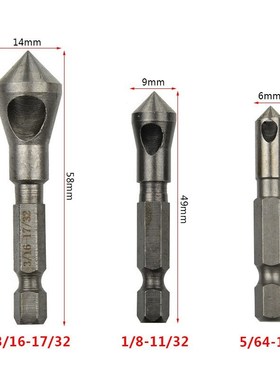 Countersink Bit Set Deburring Drill Bits Tapper Hole Cutter