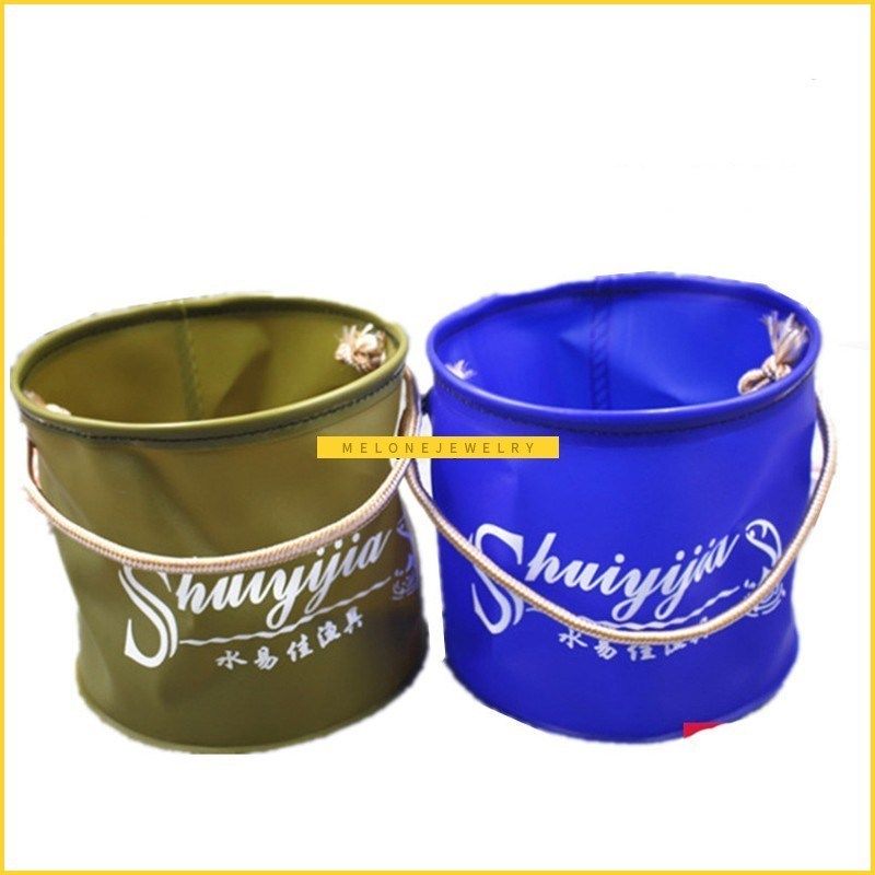 3Color Fishing Box Portable Folding EVA Bucket Live Water St