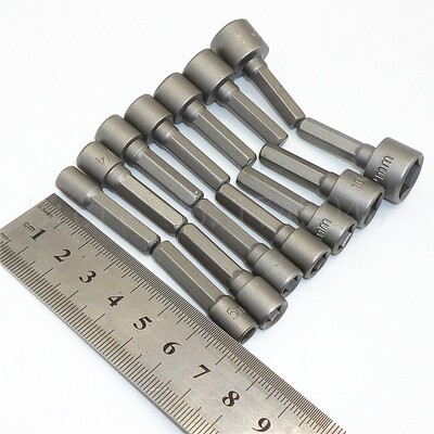 14pcs Professional Socket Nut Driver Set Metric SAE Socket W