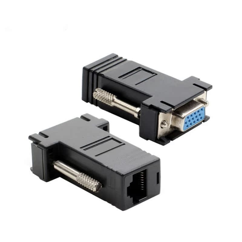 1PCS VGA To RJ45 Adapter Network Extender Network Cable To T