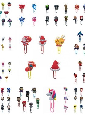 4-12pcs Avenger Bookmarks for Books Santa Claus Paper s Scho