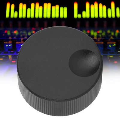 32x13mm Tone Volume Control Knob Black Frosted Solid Aluminu