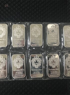 1 pcs Non magnetic Scottsdale silver bullion bar 1 OZ silver