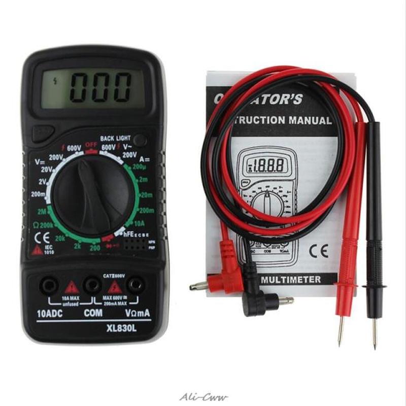 Digital LCD Multimeter XL-830L Voltmeter Ammeter AC/DC/OHM V