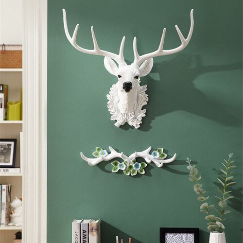 [HHT] Nordic 3D Deer Head Lucky Wall Hanging Pendant Sika D