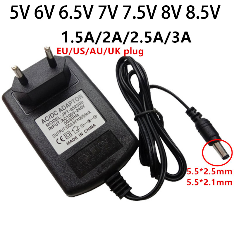 5V 6V 6.5V 7V 7.5V 8V 8.5V Universal Power Adapter 110V 220V 鲜花速递/花卉仿真/绿植园艺 园艺用品套装 原图主图