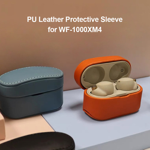 Pu Leather Case Forsony Wf-1000xm4 Shockproof Full Protectiv