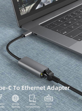 USB C Ethernet USB-C to RJ45 Lan Adapter for MacBook Pro
