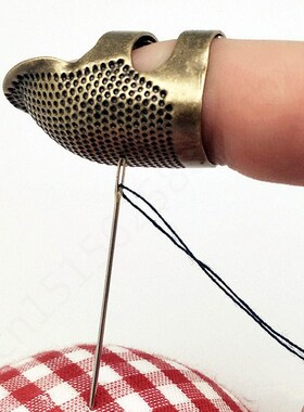 1PCS Retro Finger Protector Antique Thimble Ring Handworking