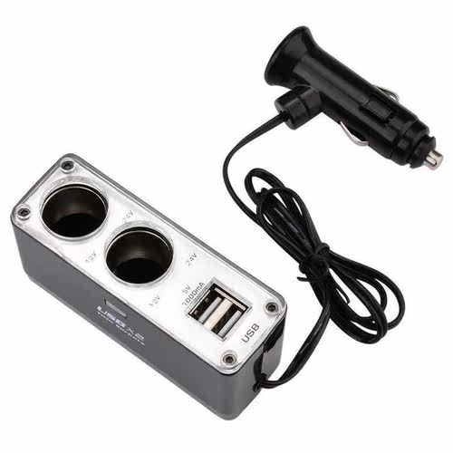 Hot Selling Car 2 Way Car Lighter Splitter Charger Power Ada