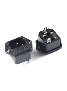 10PCS AC-03 3 PIN IEC320 C14 Male Power Cord Inlet AC Power