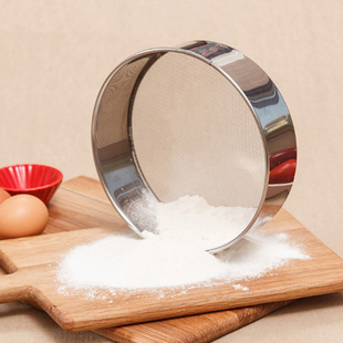 Stainless Steel Flour Sieve Kitchen Fine Mesh Oil Strainer S