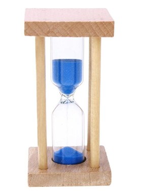 5 Minutes Hourglass Sand Clock Watch Glass Wood Mini Shower