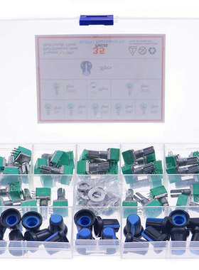 35pcs/Box audio 6pin shaft 15mm amplifier sealing potentiome