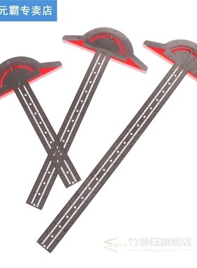 1PC Stainless Steel Woodworkers Edge Rule Efficient Protract