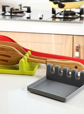 Spoon Rests Pad-Holder Shelf Drain-Rack Spatula Home-Storage