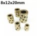 set linear 8x12x20 graphite copper bearing bushing