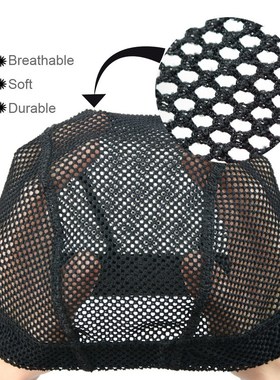1Pcs Big Hole Mesh Dome Wig Cap Hair Nets Large Hole Black D