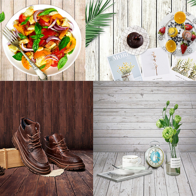 60x90cm Vintage Wood Board Photography Backdrops Studio Vide