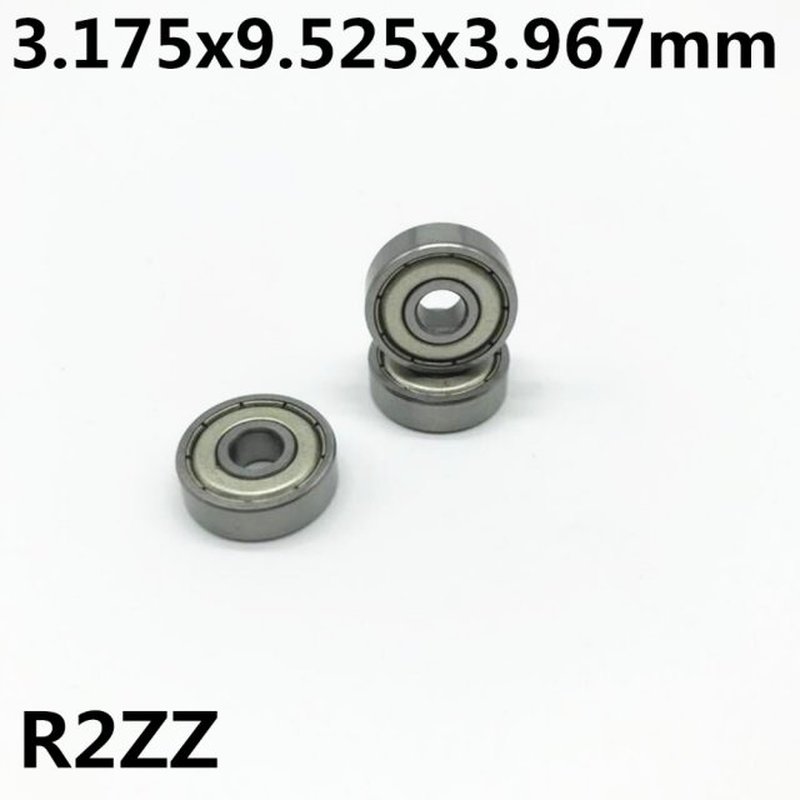 50pcs R2ZZ 3.175x9.525x3.967 mm Deep groove ball bearing Min